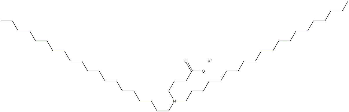 4-(Diicosylamino)butyric acid potassium salt 结构式