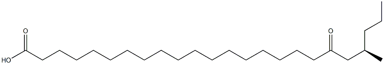 [R,(+)]-21-Methyl-19-oxotetracosanoic acid Structure