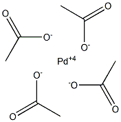 Tetraacetic acid palladium(IV) salt Struktur