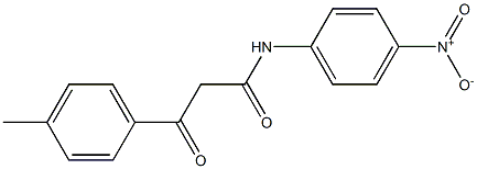 N-(4-Nitrophenyl)-3-(4-methylphenyl)-3-oxopropanamide Structure