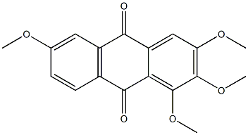 2,3,4,7-Tetramethoxyanthracene-9,10-dione,,结构式