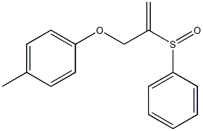 1-[[2-(フェニルスルフィニル)-2-プロペニル]オキシ]-4-メチルベンゼン 化学構造式