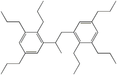 3,3'-(1,2-Propanediyl)bis(1,2,5-tripropylbenzene),,结构式