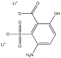 5-Amino-6-sulfosalicylic acid dilithium salt Structure