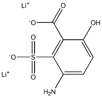 5-Amino-6-sulfosalicylic acid dilithium salt 结构式