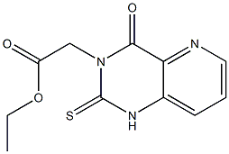 1,2,3,4-Tetrahydro-4-oxo-2-thioxopyrido[3,2-d]pyrimidine-3-acetic acid ethyl ester 结构式