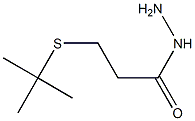 3-(tert-Butylthio)propionic acid hydrazide Struktur