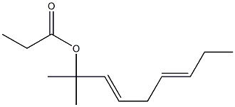 Propionic acid 1,1-dimethyl-2,5-octadienyl ester 结构式