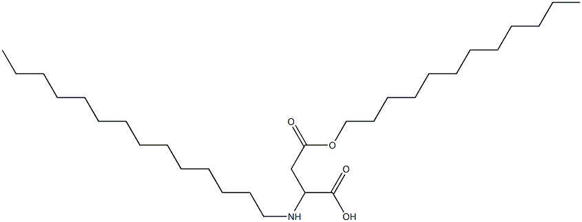 2-Tetradecylamino-3-(dodecyloxycarbonyl)propionic acid Struktur