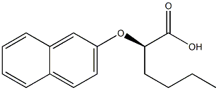 [R,(+)]-2-(2-Naphtyloxy)hexanoic acid Structure