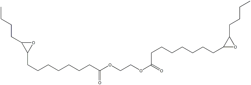 Bis(9,10-epoxytetradecanoic acid)1,2-ethanediyl ester Struktur