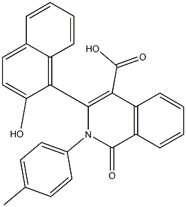  2-(4-Methylphenyl)-3-(2-hydroxynaphthalen-1-yl)-1-oxo-1,2-dihydroisoquinoline-4-carboxylic acid