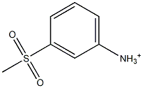 m-Methylsulfonylanilinium 结构式