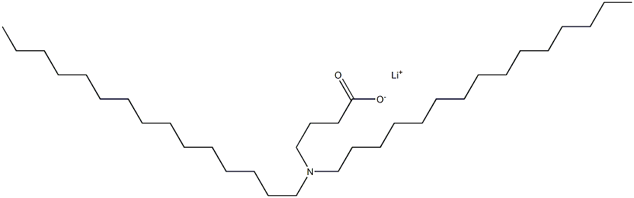 4-(ジペンタデシルアミノ)酪酸リチウム 化学構造式