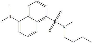 5-Dimethylamino-N-methyl-N-butyl-1-naphthalenesulfonamide,,结构式