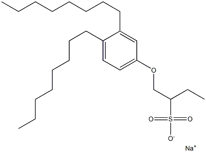 1-(3,4-Dioctylphenoxy)butane-2-sulfonic acid sodium salt|