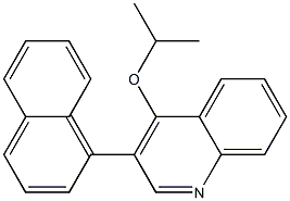4-(イソプロピルオキシ)-3-(1-ナフチル)キノリン 化学構造式