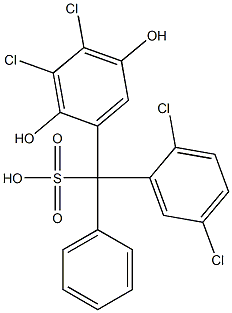 (2,5-Dichlorophenyl)(3,4-dichloro-2,5-dihydroxyphenyl)phenylmethanesulfonic acid