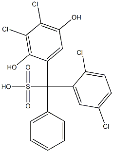 (2,5-Dichlorophenyl)(3,4-dichloro-2,5-dihydroxyphenyl)phenylmethanesulfonic acid|