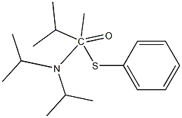 (2R,3R)-N,N-ジイソプロピル-3-(フェニルチオ)-2-メチル(3-2H)ブタンアミド 化学構造式