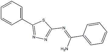 N2-(5-Phenyl-1,3,4-thiadiazol-2-yl)benzamidine Structure