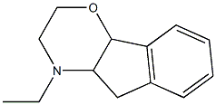 2,3,4,4a,5,9b-Hexahydro-4-ethylindeno[1,2-b]-1,4-oxazine Struktur