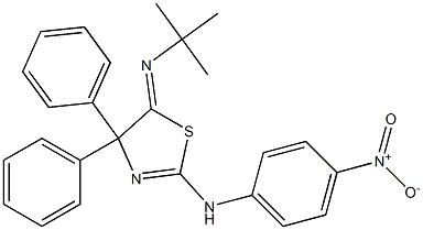 2-(4-Nitrophenylamino)-5-(tert-butylimino)-4,4-diphenyl-2-thiazoline