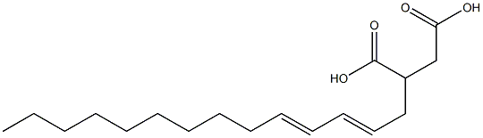 1-(1-ウンデセニル)-1-ペンテン-4,5-ジカルボン酸 化学構造式