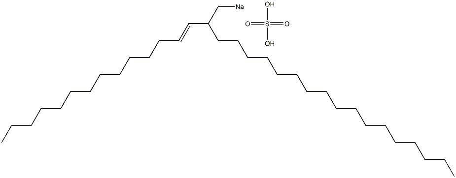 Sulfuric acid 2-(1-tetradecenyl)nonadecyl=sodium ester salt|