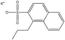 1-Propyl-2-naphthalenesulfonic acid potassium salt Structure