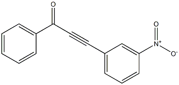 1-Phenyl-3-(3-nitrophenyl)-2-propyne-1-one Struktur