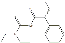 (-)-1,1-Diethyl-3-[(R)-2-phenylbutyryl]thiourea Structure