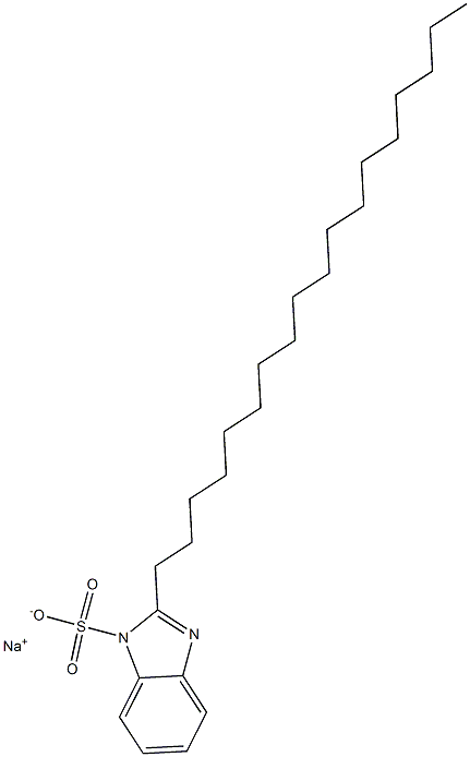 2-Octadecyl-1H-benzimidazole-1-sulfonic acid sodium salt