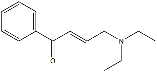 N-[(E)-4-フェニル-4-オキソ-2-ブテニル]-N,N-ジエチルアミン 化学構造式