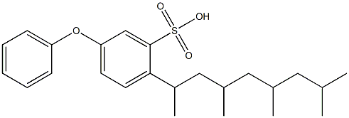 2-(1,3,5,7-Tetramethyloctyl)-5-phenoxybenzenesulfonic acid Struktur