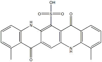 5,7,12,14-Tetrahydro-1,11-dimethyl-7,14-dioxoquino[2,3-b]acridine-6-sulfonic acid Structure