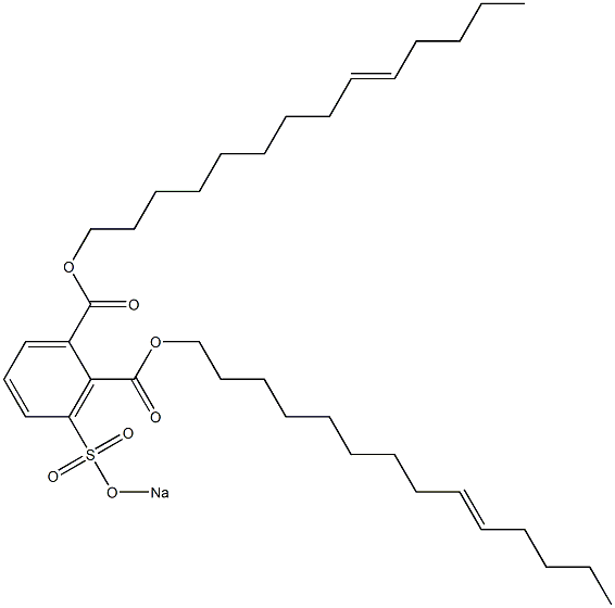 3-(Sodiosulfo)phthalic acid di(9-tetradecenyl) ester Structure