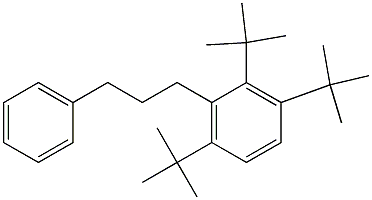 1-(2,3,6-Tri-tert-butylphenyl)-3-phenylpropane Structure