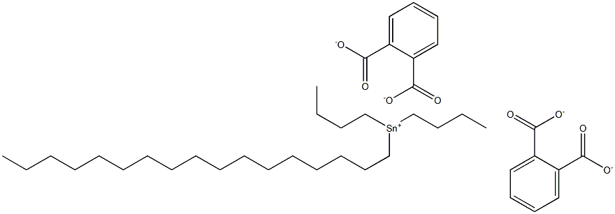 Bis(phthalic acid 1-heptadecyl)dibutyltin(IV) salt Structure