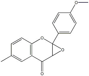 2,3-Epoxy-2,3-dihydro-4'-methoxy-6-methylflavone Struktur