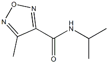 N-Isopropyl-4-methyl-3-furazancarboxamide,,结构式
