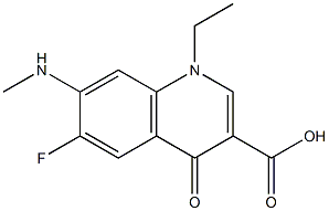 1,4-Dihydro-1-ethyl-6-fluoro-7-(methylamino)-4-oxoquinoline-3-carboxylic acid