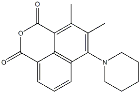 4,5-Dimethyl-6-piperidino-1H,3H-naphtho[1,8-cd]pyran-1,3-dione,,结构式