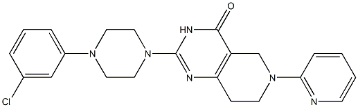 6-(2-Pyridyl)-2-[4-(3-chlorophenyl)piperazino]-5,6,7,8-tetrahydropyrido[4,3-d]pyrimidin-4(3H)-one