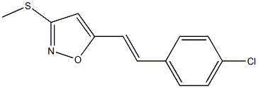 5-[(E)-2-[4-Chlorophenyl]vinyl]-3-(methylthio)isoxazole