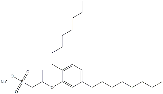 2-(2,5-Dioctylphenoxy)propane-1-sulfonic acid sodium salt