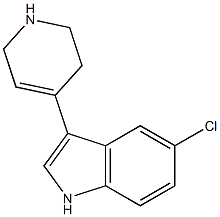 3-[(1,2,3,6-Tetrahydropyridin)-4-yl]-5-chloro-1H-indole,,结构式