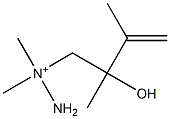 1,1-ジメチル-1-(2,3-ジメチル-2-ヒドロキシ-3-ブテニル)ヒドラジニウム 化学構造式