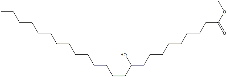 10-ヒドロキシテトラコサン酸メチル 化学構造式