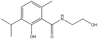 N-(2-Hydroxyethyl)-3-hydroxy-p-cymene-2-carboxamide Structure